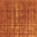 Square Oriental Orange Industrial Rug, urb1092org