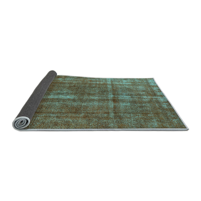 Sideview of Oriental Light Blue Industrial Rug, urb1092lblu