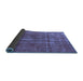 Sideview of Oriental Blue Industrial Rug, urb1092blu