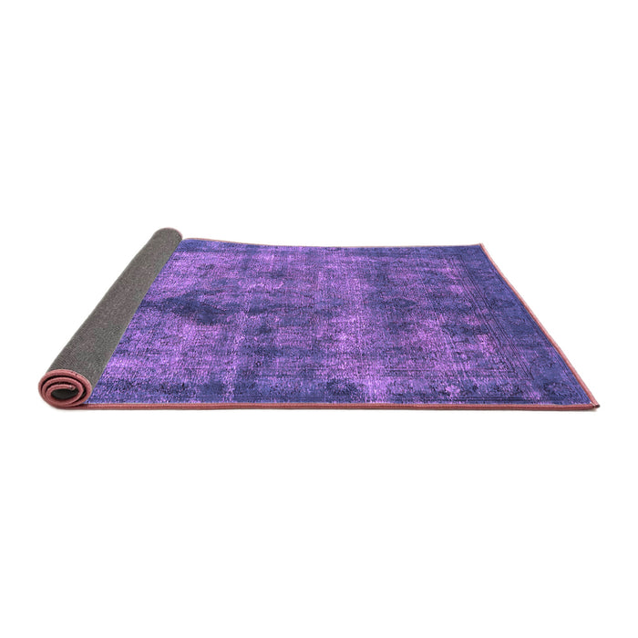 Sideview of Oriental Purple Industrial Rug, urb1093pur