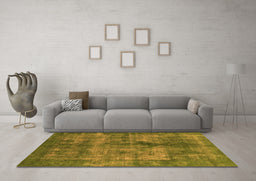 Machine Washable Oriental Orange Industrial Area Rugs in a Living Room, wshurb1093org
