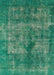 Mid-Century Modern Sea Green Oriental Rug, urb1093