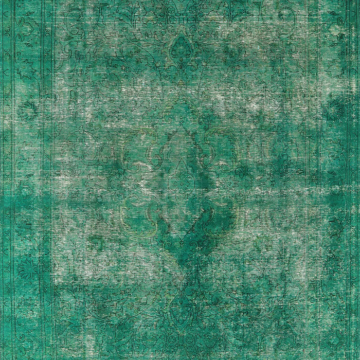 Mid-Century Modern Sea Green Oriental Rug, urb1093