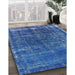 Machine Washable Industrial Modern Iceberg Blue Rug in a Family Room, wshurb1094