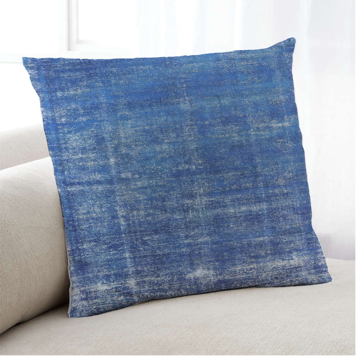 Lifestyle Image of Mid-Century Modern Urban Square Iceberg Blue Throw Pillow, 18 inch by 18 inch, pwurb1094