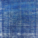 Square Machine Washable Industrial Modern Iceberg Blue Rug, wshurb1094