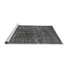 Sideview of Machine Washable Oriental Gray Industrial Rug, wshurb1094gry