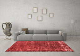 Industrial Red Washable Rugs