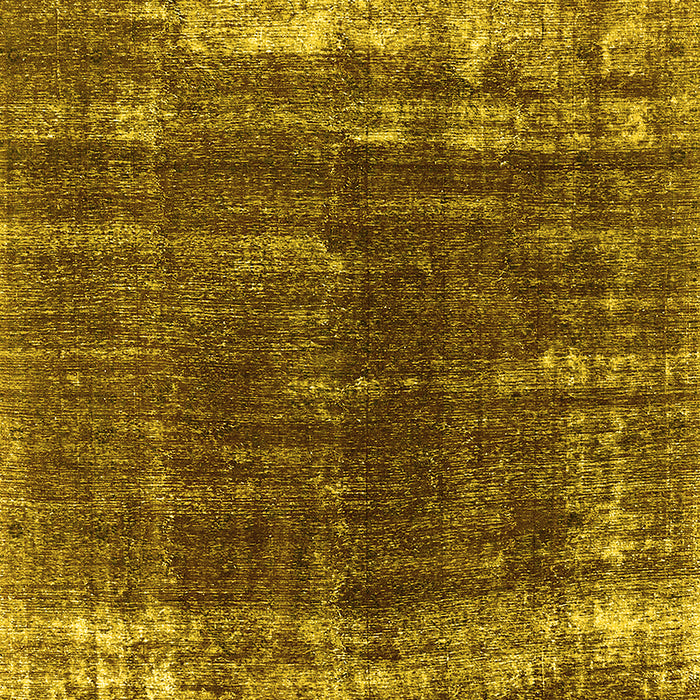 Machine Washable Oriental Yellow Industrial Rug, wshurb1095yw
