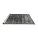 Sideview of Machine Washable Oriental Gray Industrial Rug, wshurb1095gry