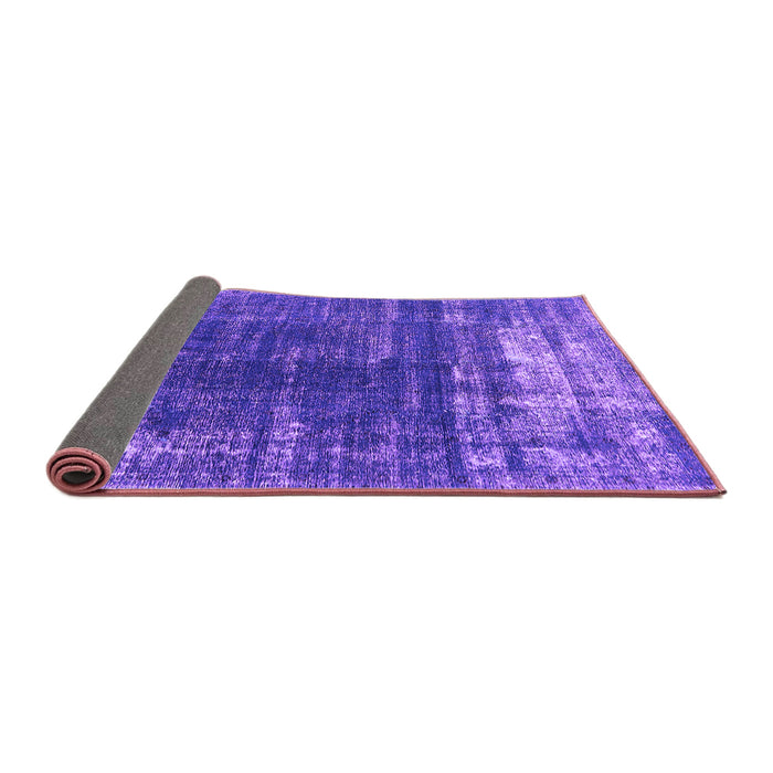 Sideview of Oriental Purple Industrial Rug, urb1095pur
