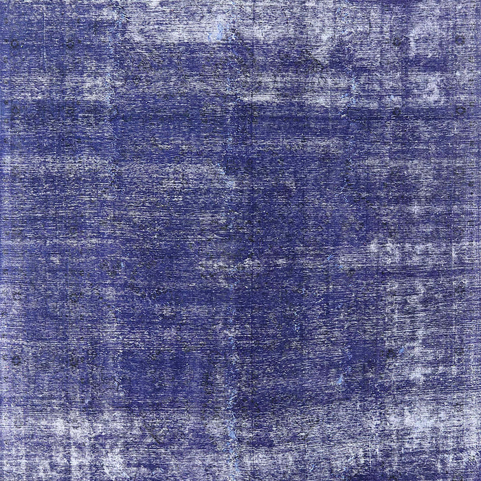 Machine Washable Industrial Modern Sapphire Blue Rug, wshurb1095