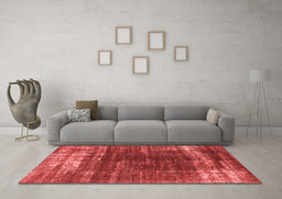 Industrial Red Washable Rugs