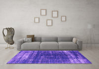 Machine Washable Oriental Purple Industrial Rug, wshurb1095pur