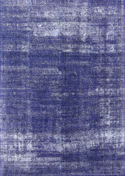 Mid-Century Modern Sapphire Blue Oriental Rug, urb1095