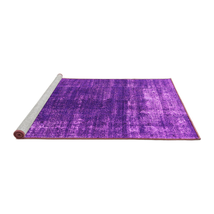 Sideview of Machine Washable Oriental Pink Industrial Rug, wshurb1095pnk