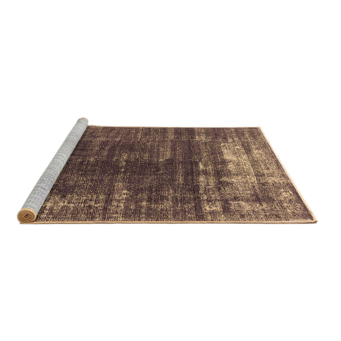 Sideview of Machine Washable Oriental Brown Industrial Rug, wshurb1095brn
