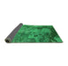 Sideview of Oriental Green Industrial Rug, urb1096grn