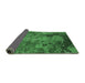 Sideview of Oriental Emerald Green Industrial Rug, urb1096emgrn