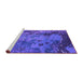 Sideview of Machine Washable Oriental Purple Industrial Area Rugs, wshurb1096pur