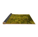 Sideview of Oriental Yellow Industrial Rug, urb1096yw