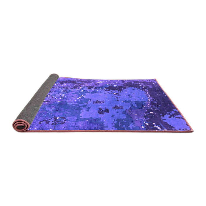 Sideview of Oriental Purple Industrial Rug, urb1096pur