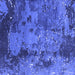 Square Machine Washable Oriental Blue Industrial Rug, wshurb1096blu