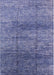 Mid-Century Modern Sapphire Blue Oriental Rug, urb1097