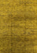 Oriental Yellow Industrial Rug, urb1097yw