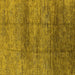 Square Oriental Yellow Industrial Rug, urb1097yw