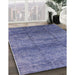 Machine Washable Industrial Modern Sapphire Blue Rug in a Family Room, wshurb1097