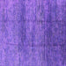 Square Machine Washable Oriental Purple Industrial Area Rugs, wshurb1097pur