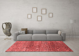 Industrial Red Washable Rugs