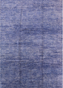 Machine Washable Industrial Modern Sapphire Blue Rug, wshurb1097