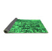 Sideview of Oriental Green Industrial Rug, urb1098grn