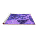 Sideview of Machine Washable Oriental Purple Industrial Area Rugs, wshurb1099pur