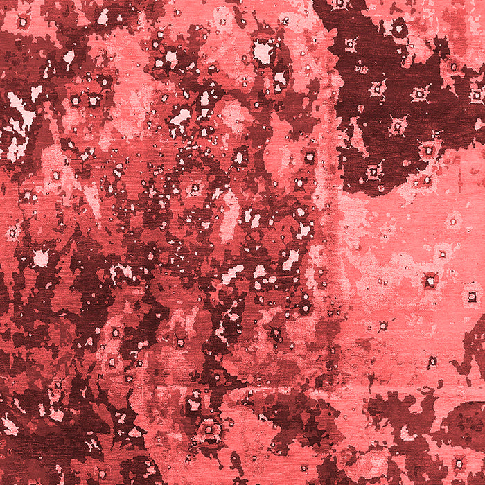 Machine Washable Oriental Red Industrial Rug, wshurb1099red