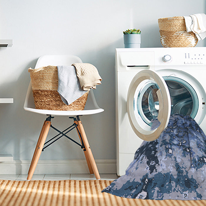 Machine Washable Industrial Modern Columbia Blue Rug in a Washing Machine, wshurb1099