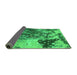 Sideview of Oriental Green Industrial Rug, urb1099grn