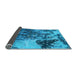 Sideview of Oriental Light Blue Industrial Rug, urb1099lblu