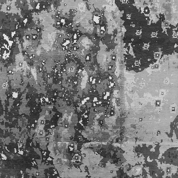 Machine Washable Oriental Gray Industrial Rug, wshurb1099gry