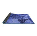 Sideview of Oriental Blue Industrial Rug, urb1099blu