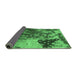 Sideview of Oriental Emerald Green Industrial Rug, urb1099emgrn