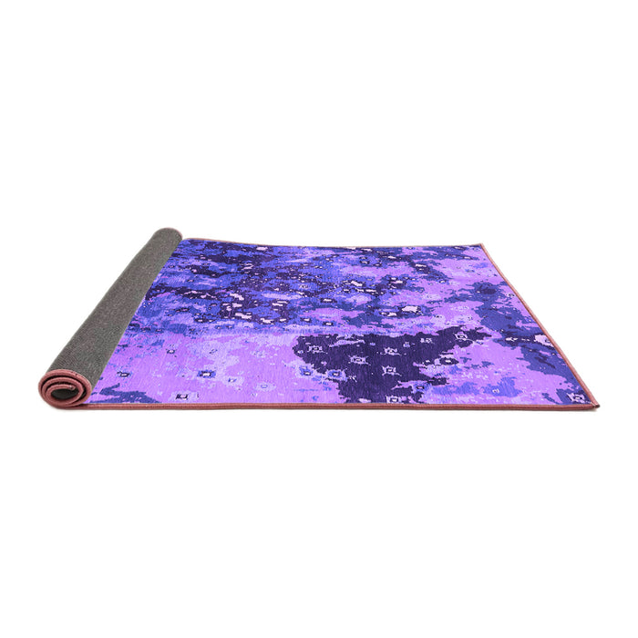 Sideview of Oriental Purple Industrial Rug, urb1099pur