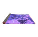 Sideview of Oriental Purple Industrial Rug, urb1099pur