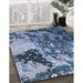 Machine Washable Industrial Modern Columbia Blue Rug in a Family Room, wshurb1099