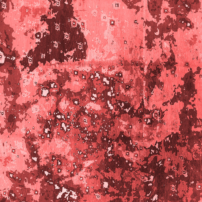 Machine Washable Oriental Red Industrial Rug, wshurb1099red