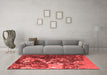 Industrial Red Washable Rugs