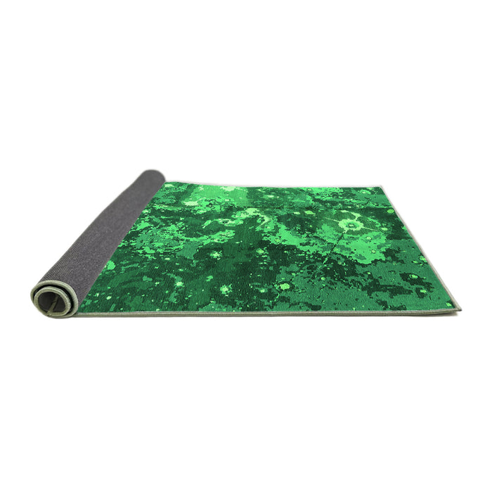 Sideview of Oriental Green Industrial Rug, urb1100grn