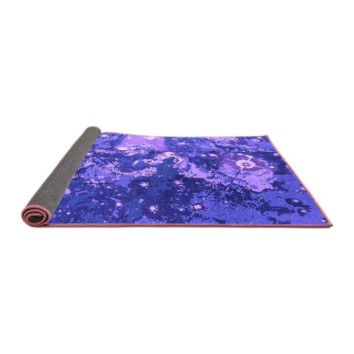 Sideview of Oriental Purple Industrial Rug, urb1100pur